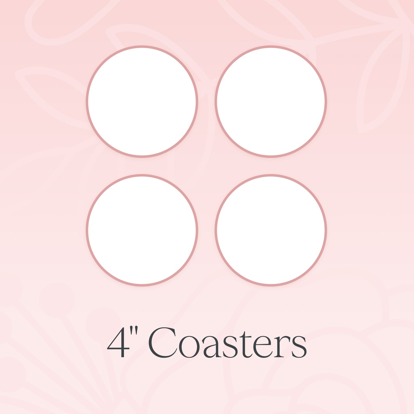 PetalsByPinto 4" Coasters (set of 4)