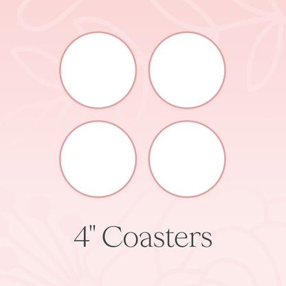 PetalsByPinto 4" Coasters (set of 4)