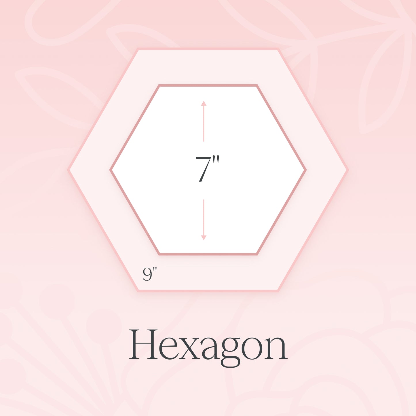 PetalsByPinto 7” Hexagon Block