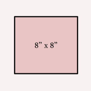 8x8” Square Block – PetalsByPinto